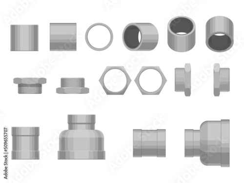 Set of pipe fitting equipment(socket bushing coupling)