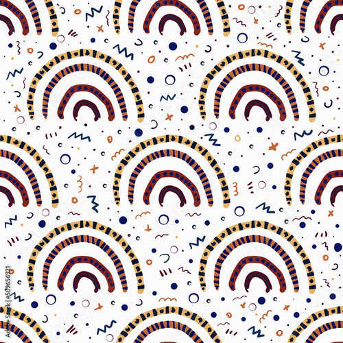 Abstract doodle ink paintin...