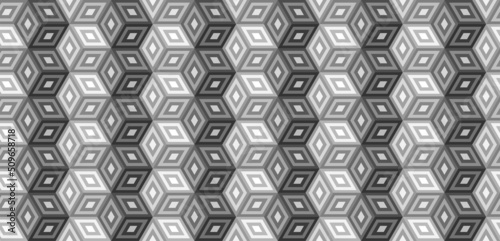 Abstract hexagonal geometri...