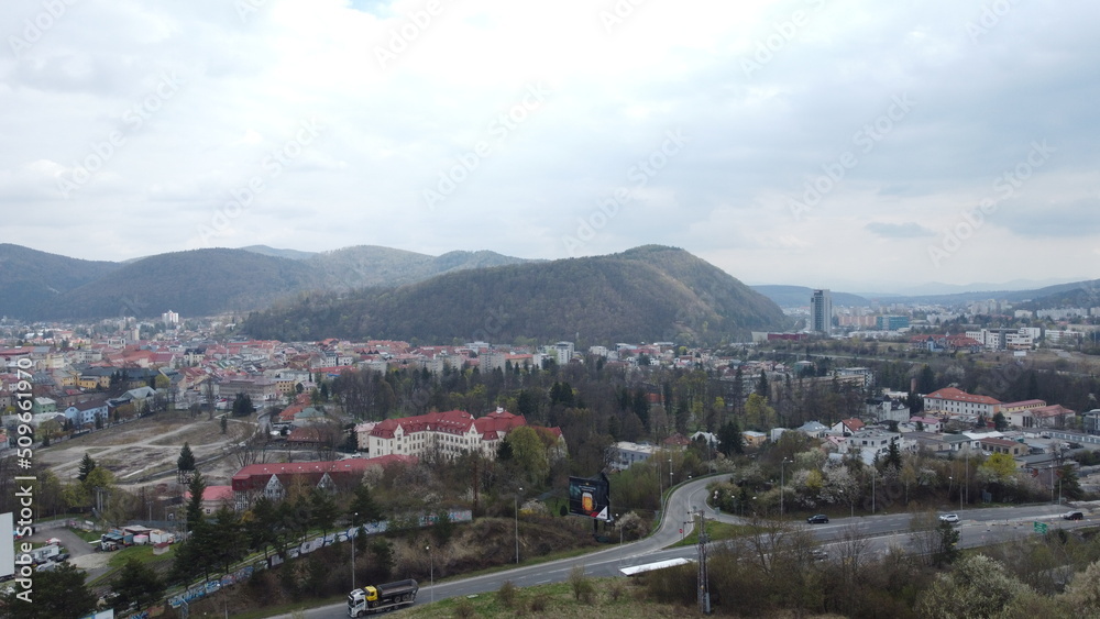 Fototapeta premium view of the city of the city