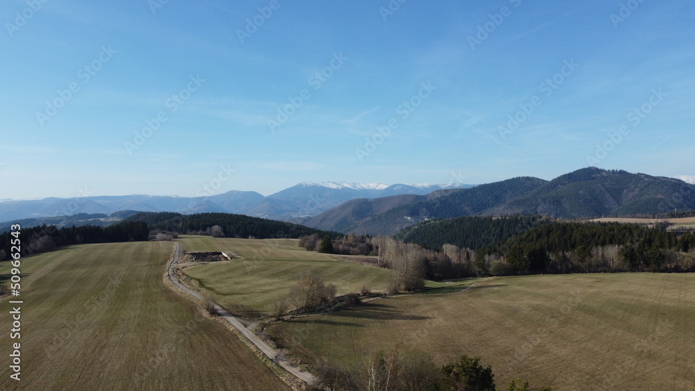 Fototapeta premium view from the top of the mountain