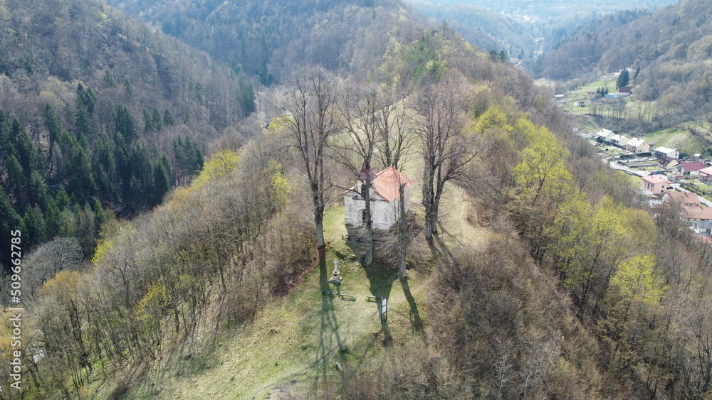 Obraz premium church in the mountains
