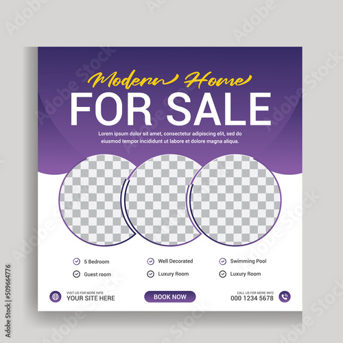 Real Estate Social Media Poster Template