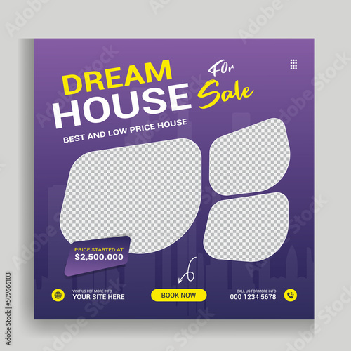 Real Estate House Social Media Post Template