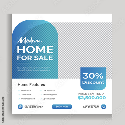 Real Estate House Social Media Post Template