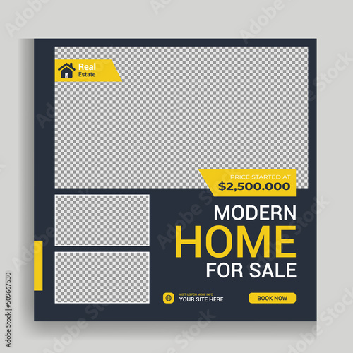 Real Estate Home Social Media Post Layout