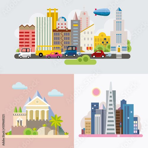 Modern flat design conceptual illustration.
