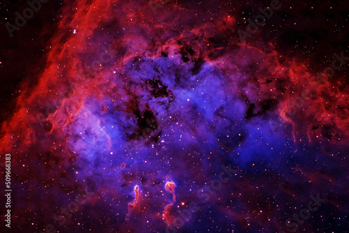 Fototapeta Naklejka Na Ścianę i Meble -  Beautiful, bright, distant space nebula. Elements of this image furnished by NASA