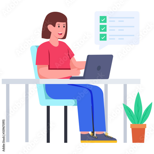 Premium download illustration of business agenda