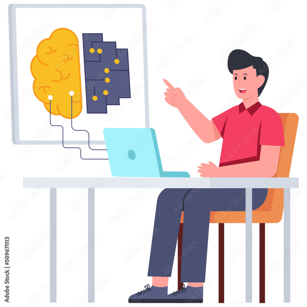 Modern technology icon symbolizing concept of ai Modern technology icon symbolizing concept of ai