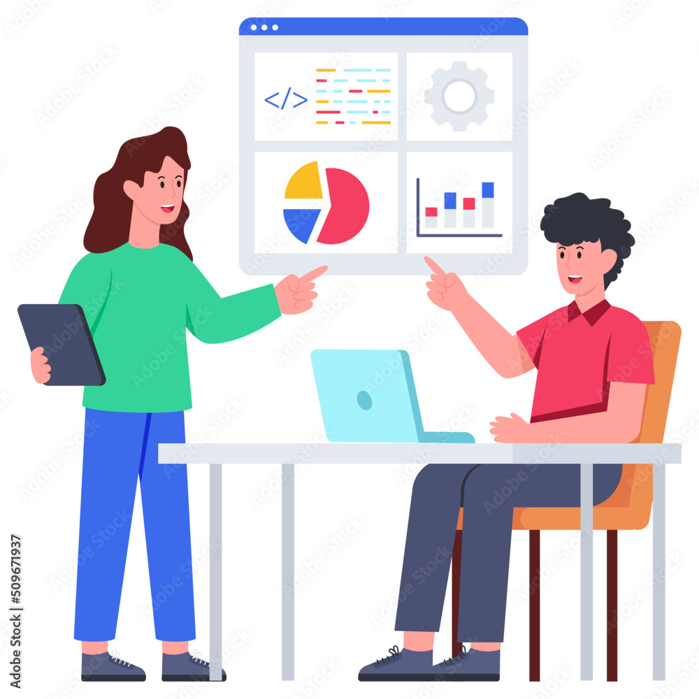 Premium download illustration of business presentation Premium download illustration of business presentation