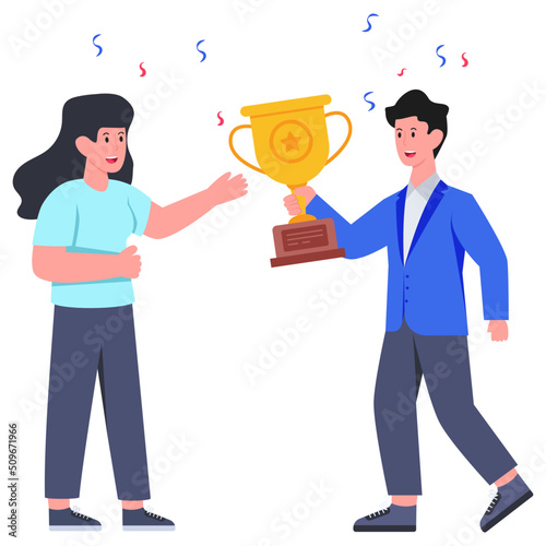 Premium download icon of giving award