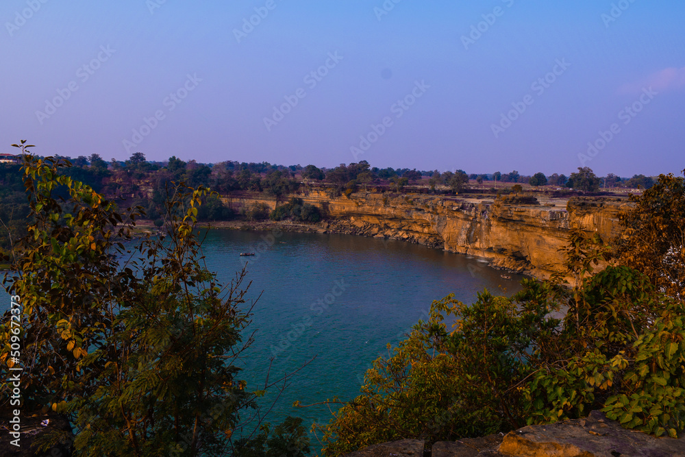 beautiful landscape picture of the lake