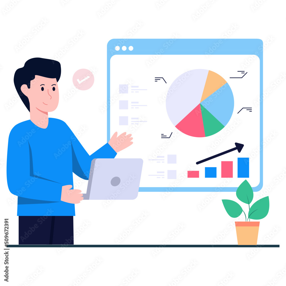 Premium download illustration of business presentation Premium download illustration of business presentation