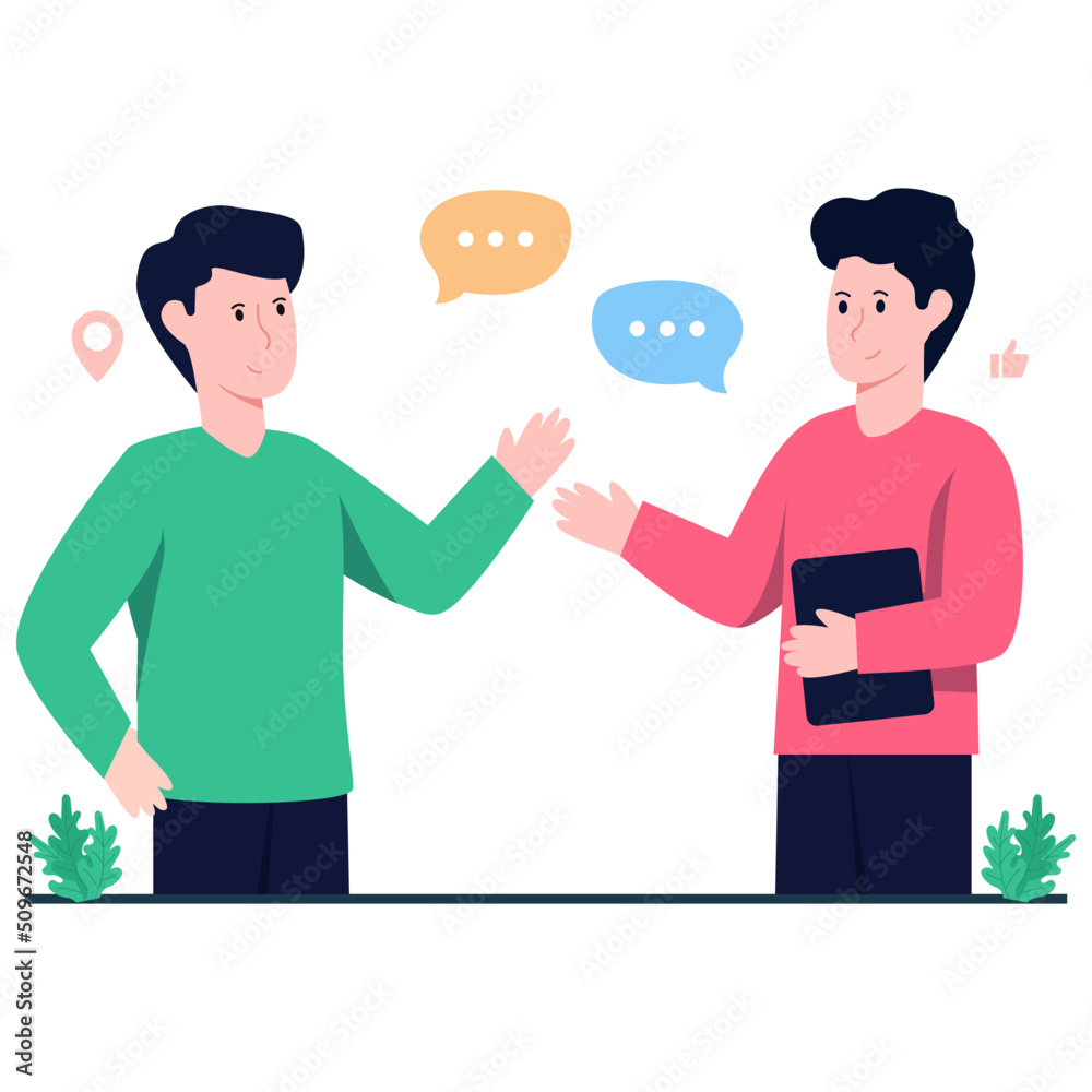 Fototapeta premium Trendy vector design of communication
