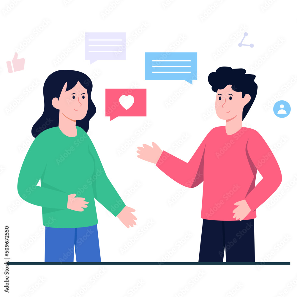 Fototapeta premium Trendy vector design of communication