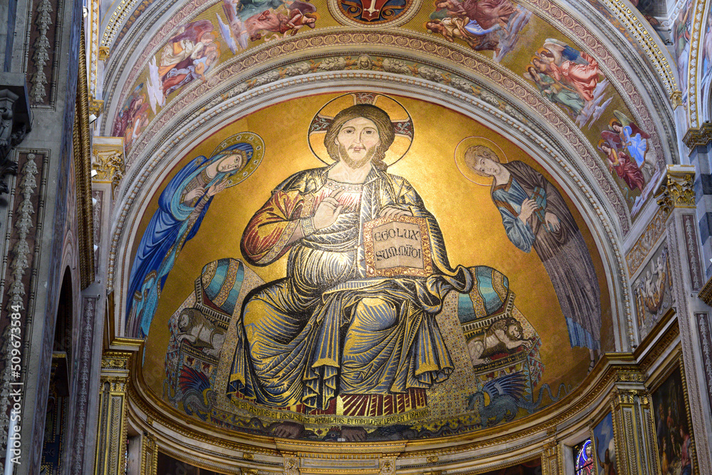 Fresco del altar de la catedral de Pisa