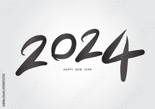 2024 year, happy new year 2024 vector, 2024 number design vector illustration, Black lettering number template