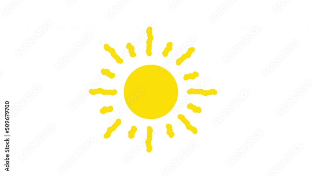 Sun, sun rays, sunshine seamless loop animation. Luma matte, alpha channel. White background. Sun, sun rays, sunshine seamless loop animation. Luma matte, alpha channel. White background.