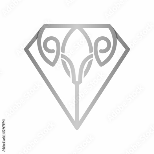 Diamond Ram Line Business Logo Design