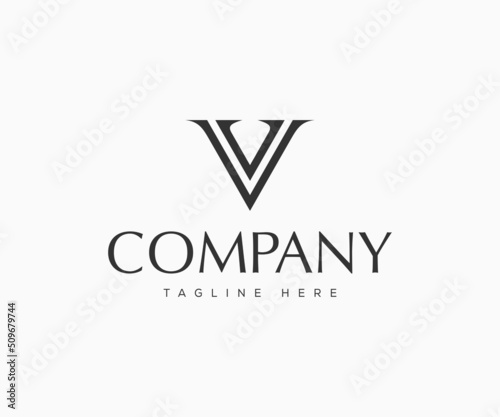 V Letter Logo Design. Letter V Logo Design Template.