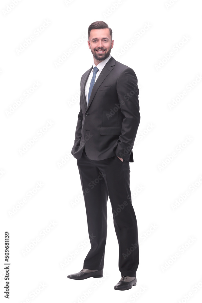 successful young business man . isolated on white successful young business man . isolated on white