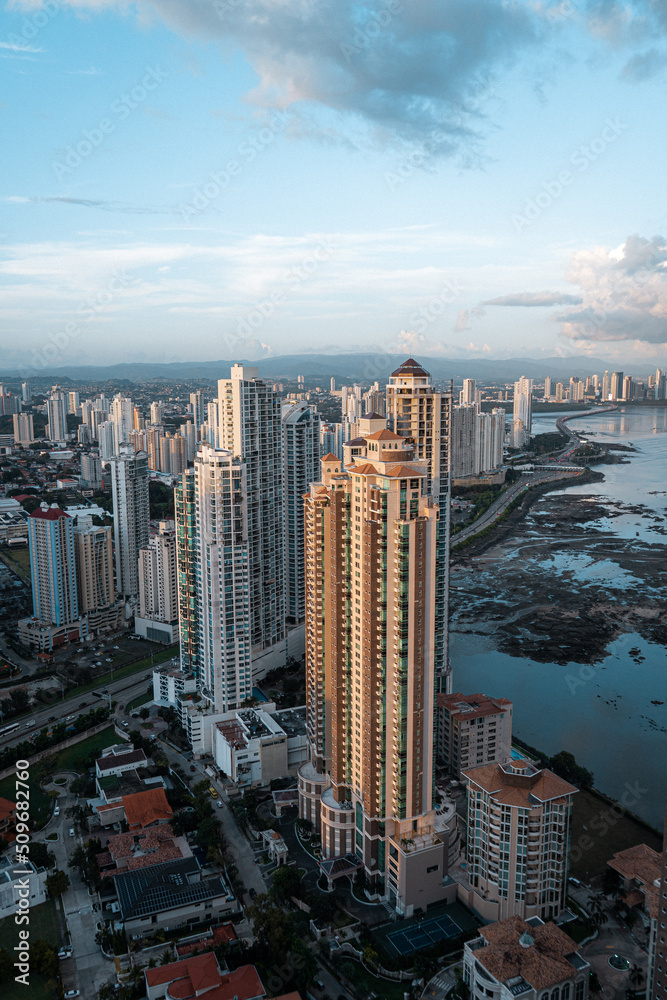 Vista aérea en la ciudad de Panamá