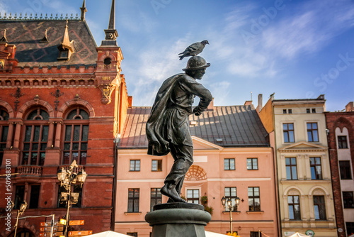 Fountain of flisak in Toruń