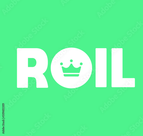 Grünes Öl Rail Logo Design