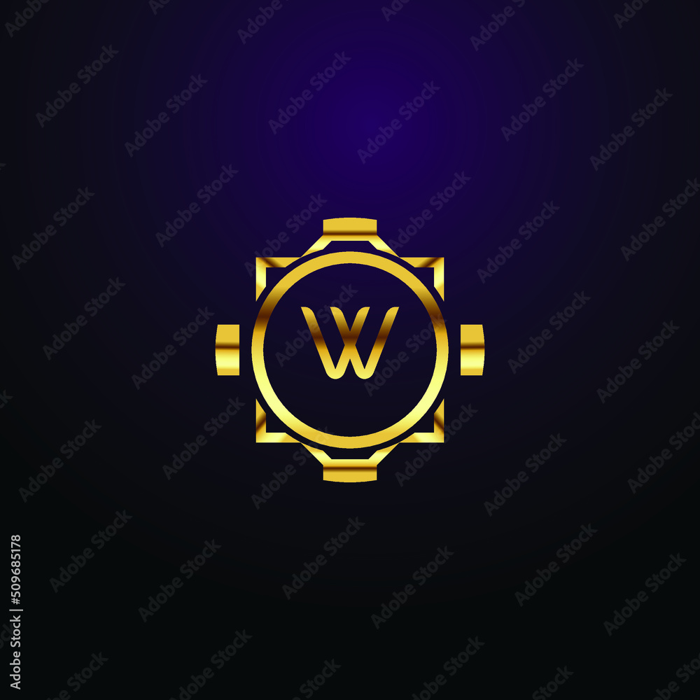 Premium luxury Vector elegant gold and font Letter W Template for company logo with monogram element 3d Design Premium luxury Vector elegant gold and font Letter W Template for company logo with monogram element 3d Design