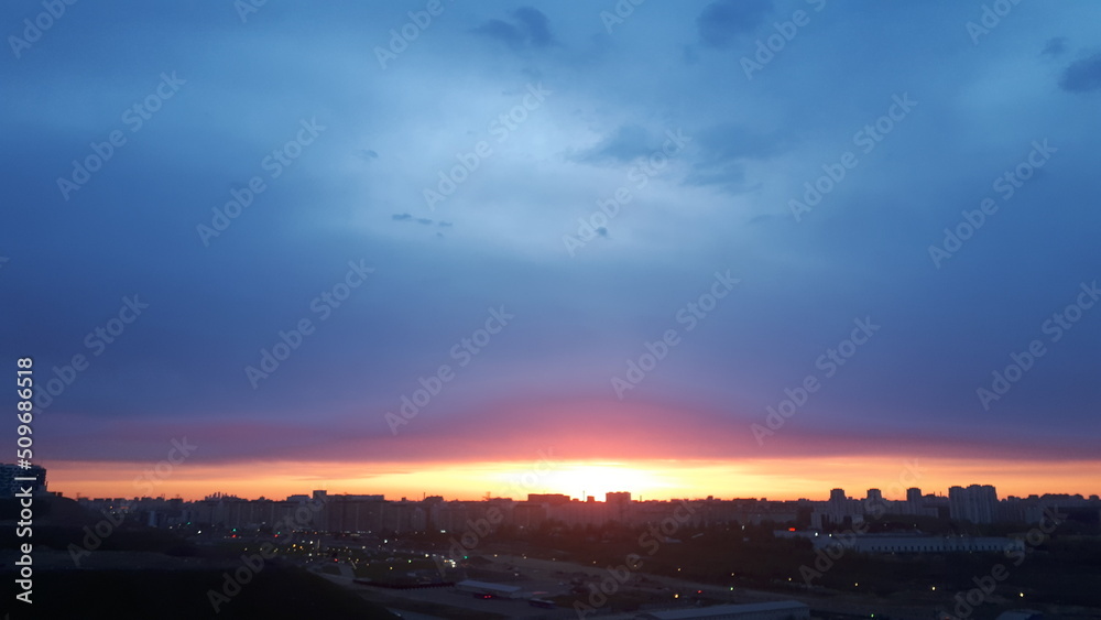 sunset in the city sunset in the city
