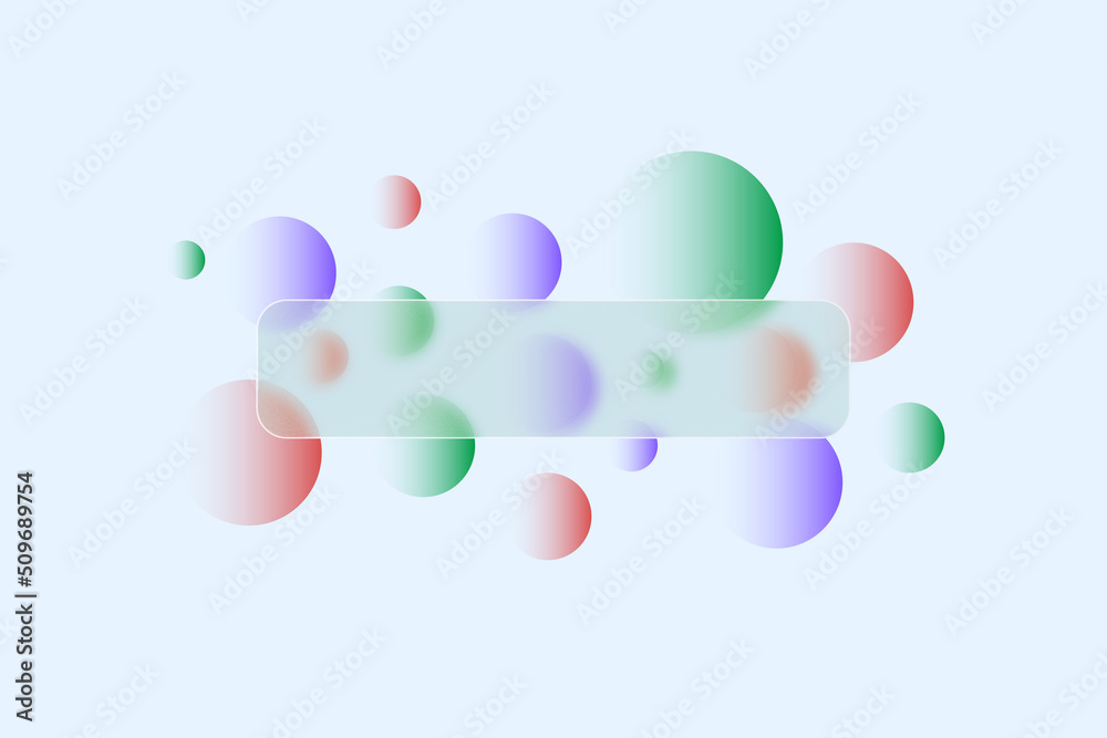 blurred background with gradient circles, empty space for text