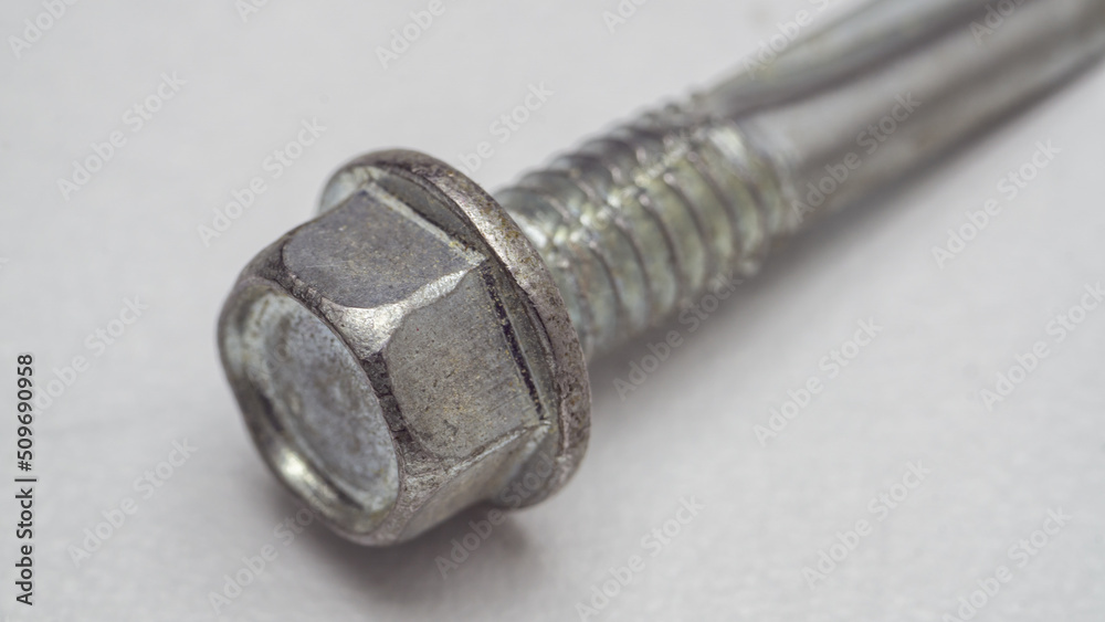 close-up metal self-tapping screw for fasteners close-up metal self-tapping screw for fasteners