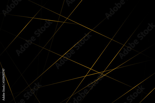 Abstract black with gold lines, triangles background modern design. Vector illustration EPS 10.