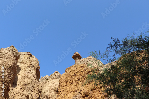 Strange stones and rocks formations in the nature of Jazra valley - Dead Sea - Jordan © Omar