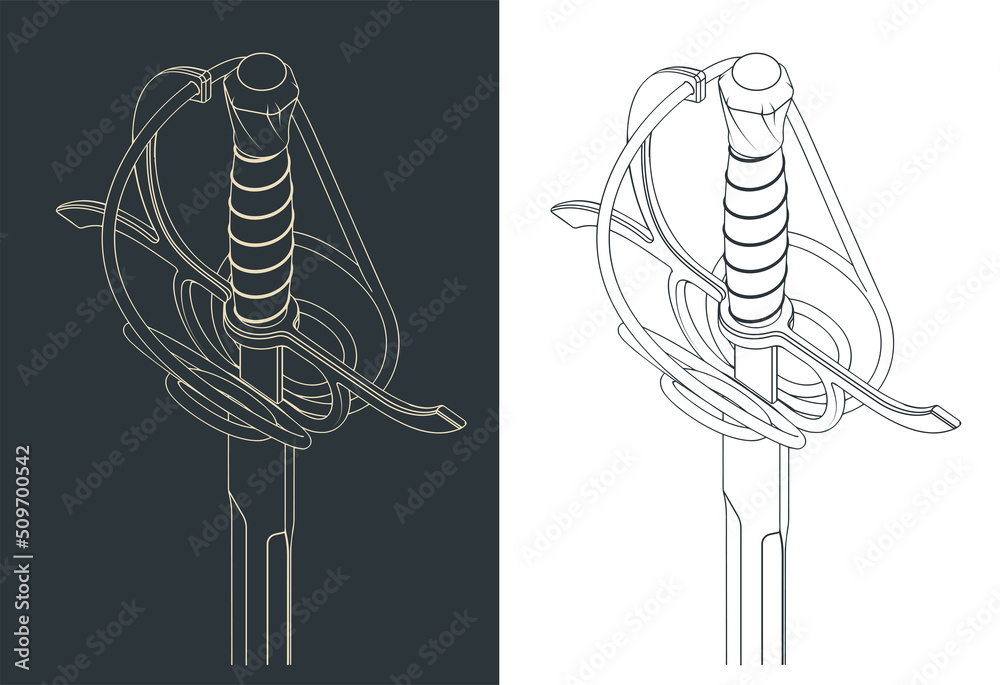 Фотография Rapier sword hilt close up