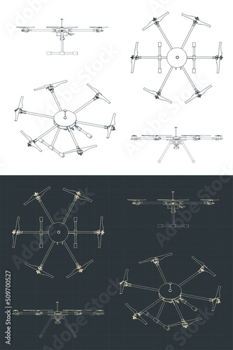 Hexacopter blueprints