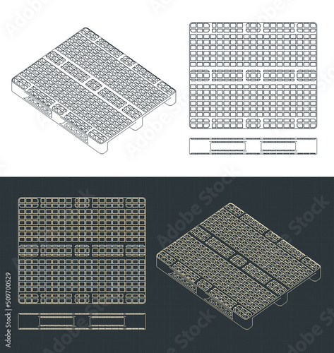 Plastic pallet blueprints