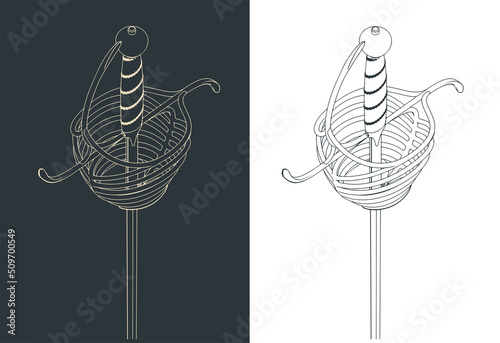 Rapier hilt close up