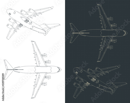 Heavy cargo aircraft blueprints
