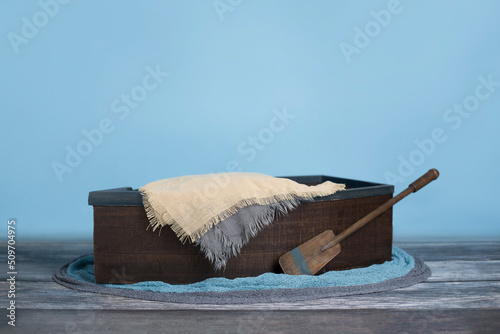 Newborn Digital Background Boat
