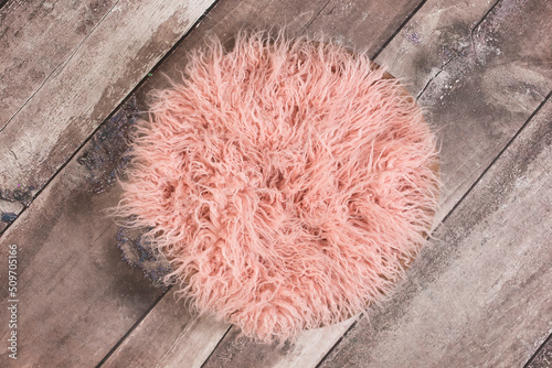 Newborn Digital Background Pink Fur photo