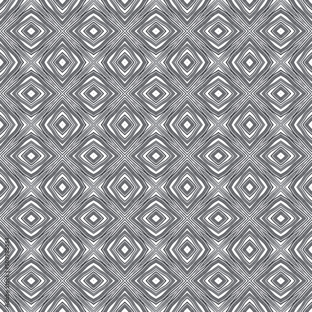 Mosaic seamless pattern. Black symmetrical Mosaic seamless pattern. Black symmetrical