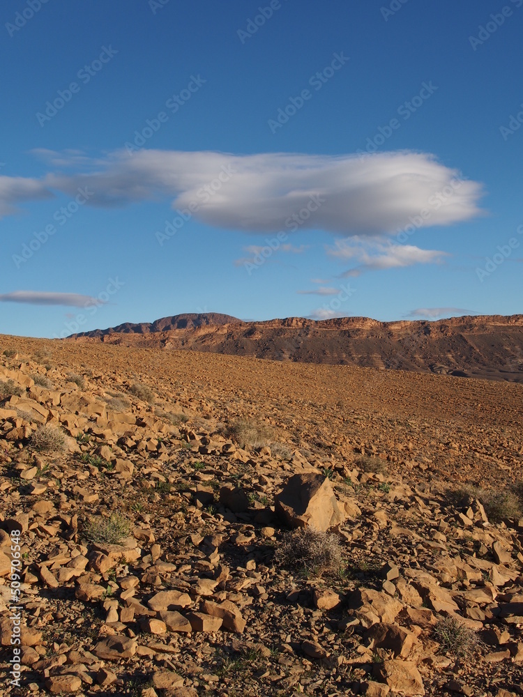 Paysage désertique dans le sud marocain