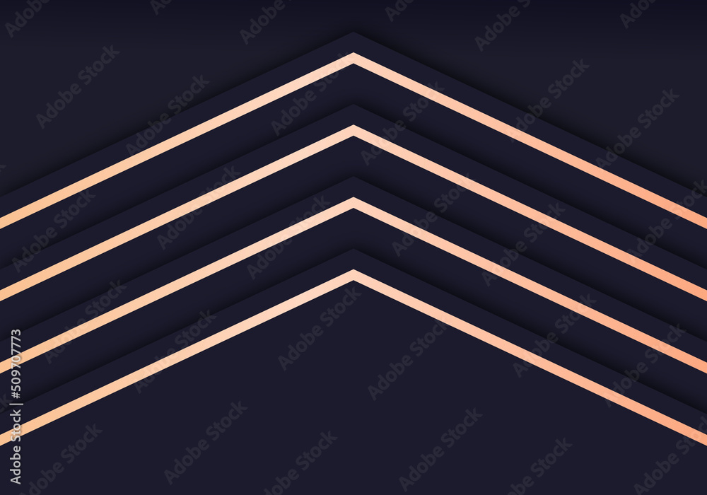 Abstract Shiny Gold Lines Diagonal Geometric Overlap Luxurious Dark Navy Purple Background with Copy Space for Text Abstract Shiny Gold Lines Diagonal Geometric Overlap Luxurious Dark Navy Purple Background with Copy Space for Text