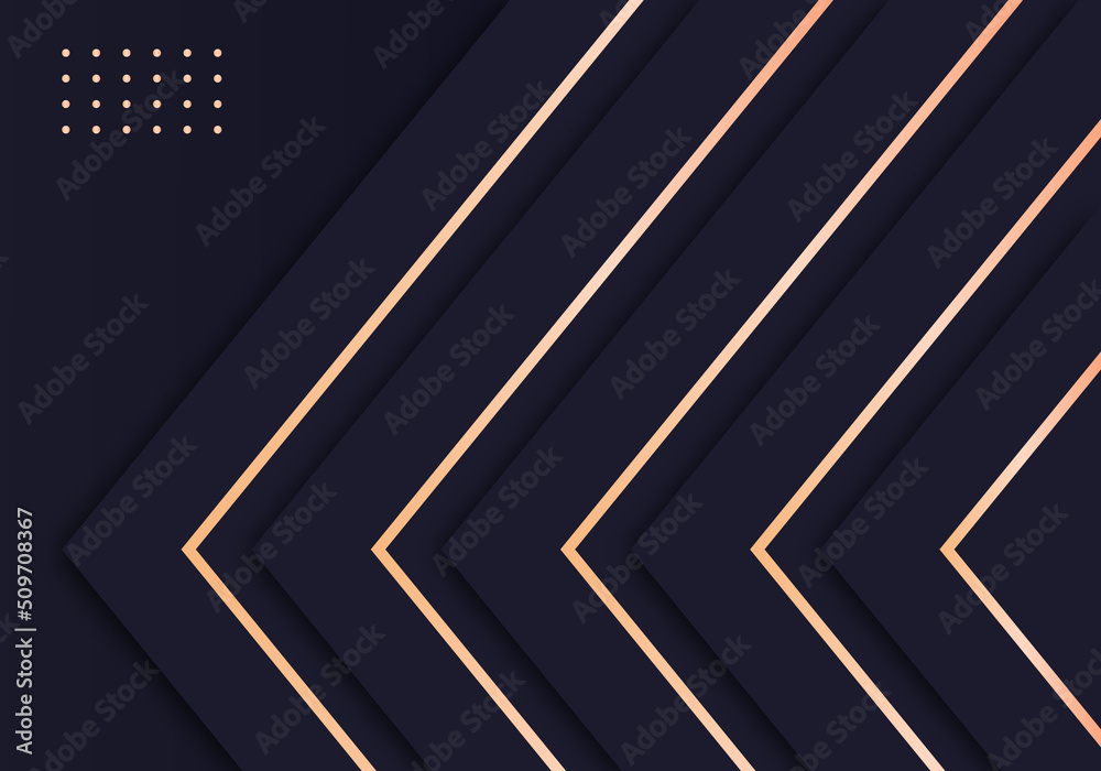 Abstract Shiny Gold Lines Diagonal Geometric Overlap Luxurious Dark Navy Purple Background with Copy Space for Text Abstract Shiny Gold Lines Diagonal Geometric Overlap Luxurious Dark Navy Purple Background with Copy Space for Text