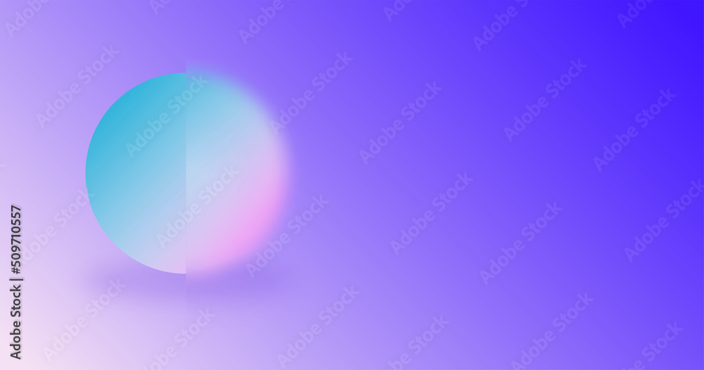 Purple, blue and pink gradient background web banner with abstract blended colour and blurred circular shapes