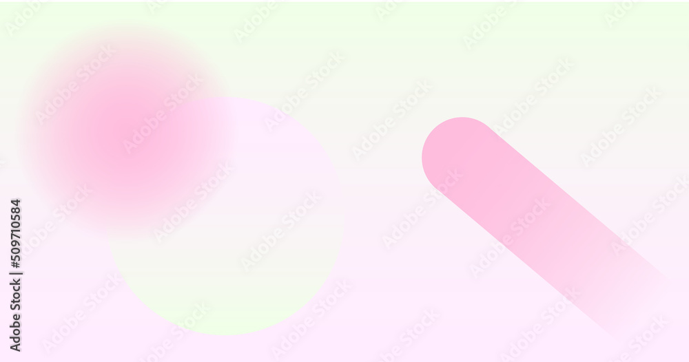 Soft pink and yellow gradient background web banner with abstract blended colour and circular shapes