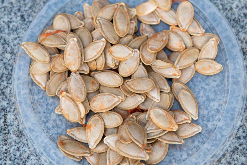 background of isolated peeled pumpkin seed kernel in the sun background of isolated peeled pumpkin seed kernel in the sun