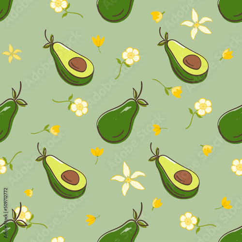 avocado illustration cartoon